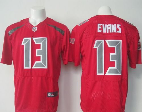 Nike Buccaneers #13 Mike Evans Red Men's Stitched NFL Elite Rush Jersey - Click Image to Close